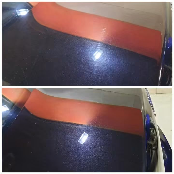 Poliranje automobila Zrenjanin – pre i posle, krov